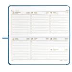 Планинг 2025г., Феникс+ Джут морская волна, 170*88мм, кож.зам, карманный, ляссе, 64л