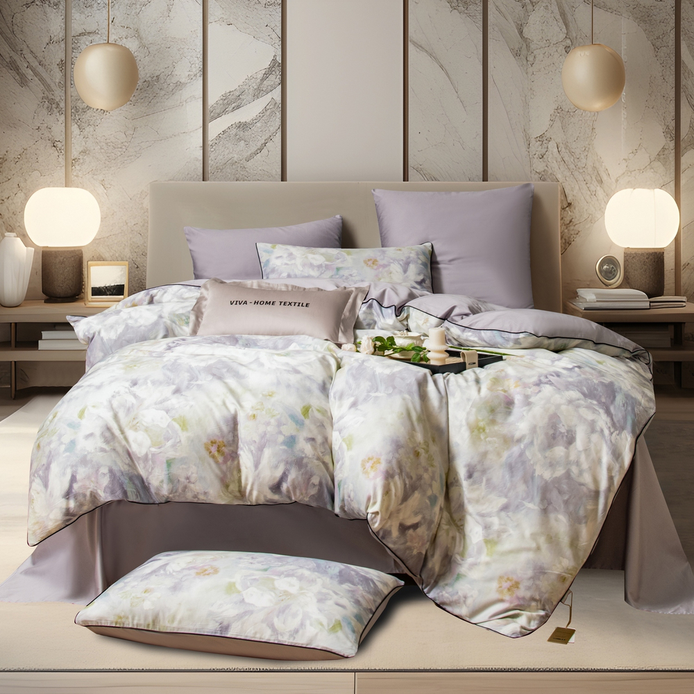 КПБ Сатин Премиум на резинке CPAR050, Евро, 4 наволочки, простынь 160*200*30