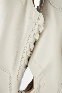 Massimo Dutti Кроссовки из мягкой кожи, белый