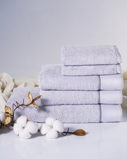 Набор полотенец 3шт Claire Batiste Atelier Brise мягкий сизо-серый