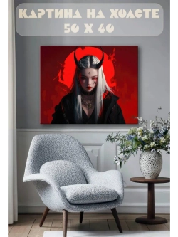 Картина на стену 40 X 50 Аниме девушка
