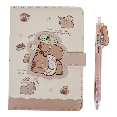 Набор подарочный "Капибара" записная книжка+ручка в коробке