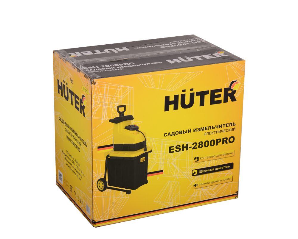 Садовый измельчитель электрический Huter ESH-2800PRO