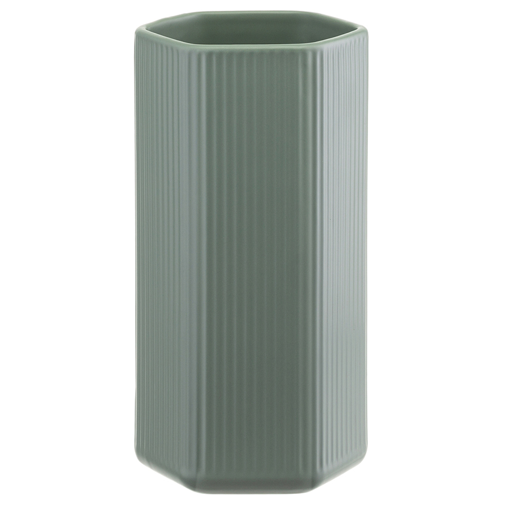 Ваза мятного цвета из коллекции edge, 27см