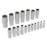 Набор инструментов, 1/4", 3/8", 1/2", Cr-V, S2, усиленный кейс, 216 предметов Stels