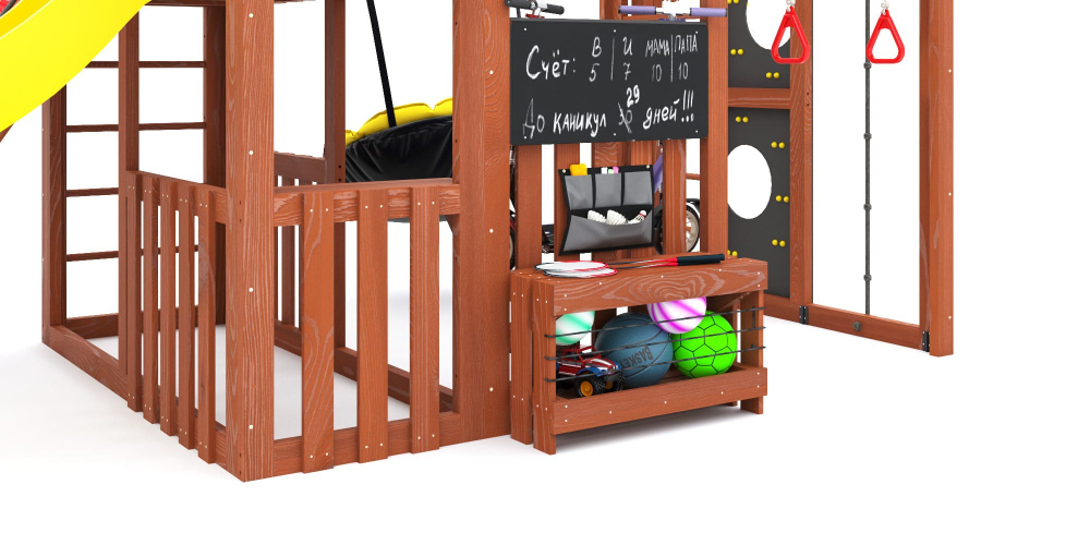 Детская площадка Савушка КУБ-3 (Махагон)