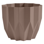Кашпо для цветов пластиковое 0,8л d-13см «Геометрия» Мокачино