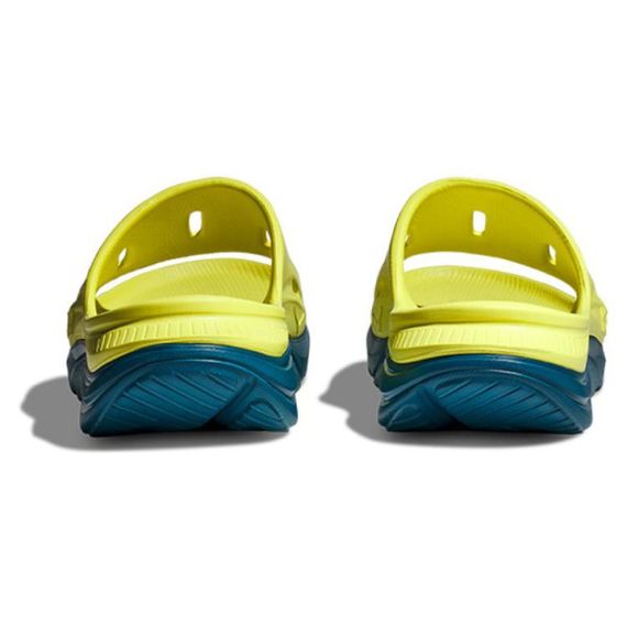 Hoka One One Ora Recovery Slide 3 'Yellow Blue'