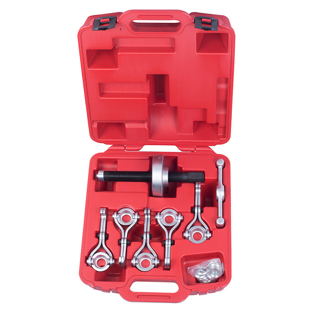 МАСТАК (100-41007C) Набор для демонтажа ступиц колеса, до 250 мм, кейс, 7 предметов