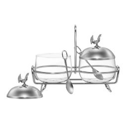 ЕМКОСТЬ ДЛЯ ХРАНЕНИЯ ДВОЙНАЯ LEFARD СЕРИЯ "ОХОТА" 320МЛ/320МЛ С ЛОЖКАМИ