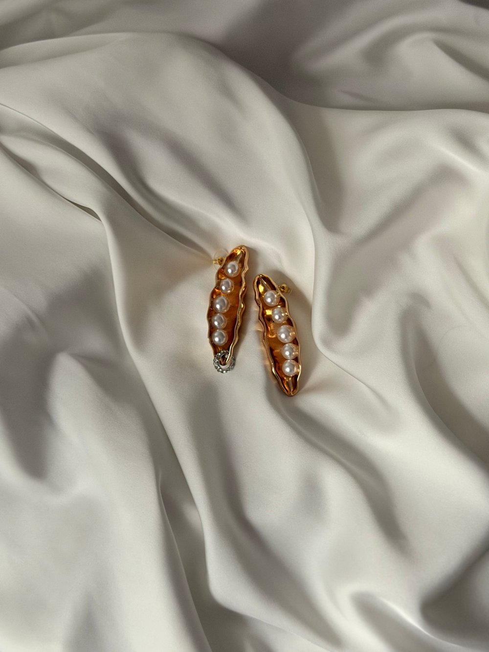 Серьги золотые Горошек, Золотые