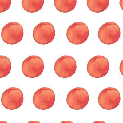 Бесшовный принт c акварельными персиками
