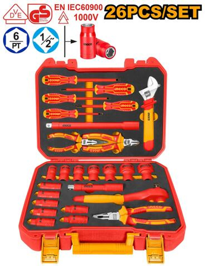 Набор изолированных инструментов 26 шт. 1000В INGCO HKITH2601 INDUSTRIAL