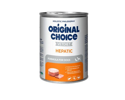 ORIGINAL CHOISE VET Hepatic Консервы для собак и щенков при заболеваниях печени, 340 г
