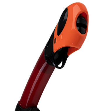 Трубка Scorpena J3 с двумя клапанами Красная