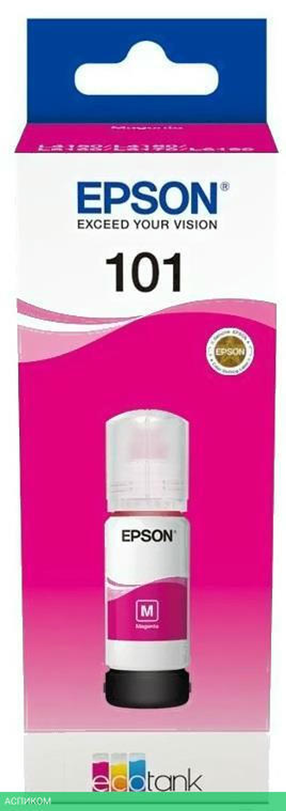Чернила Epson L101 пурпурный (C13T03V34A)