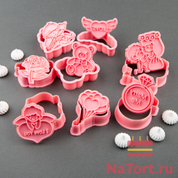 Набор вырубок «День влюбленных» 8 шт