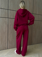 Костюм худи + брюки красный
