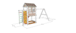Детский домик с качелями "Прованс - спорт"