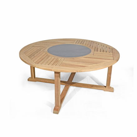 Стол обеденный Brafritid Циркус 180 натуральный, тик