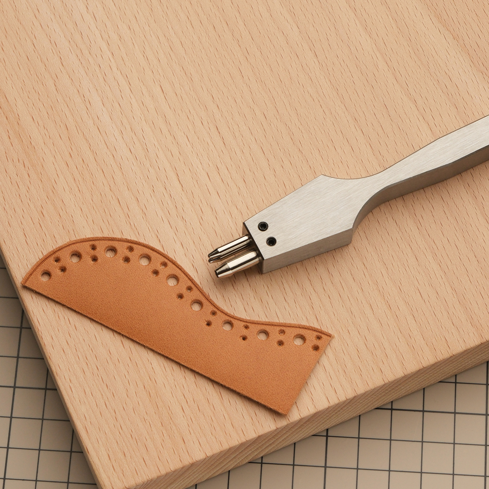 Пробойник для брогирования // Броги на 3 зуба