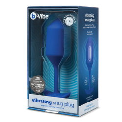b-Vibe Vibrating Snug Plug 4 - Анальная пробка с вибрацией