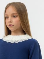 Платье для девочки в школу AT1082 сапфировый