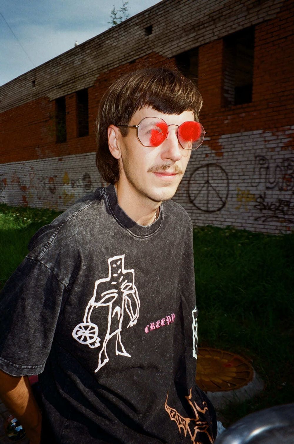 Футболка Creepy Clothing Кресты черная