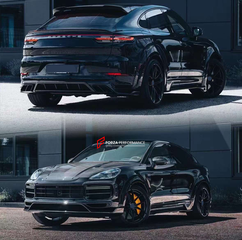 Широкий карбоновый обвес для PORSCHE CAYENNE III 9YO 2018+