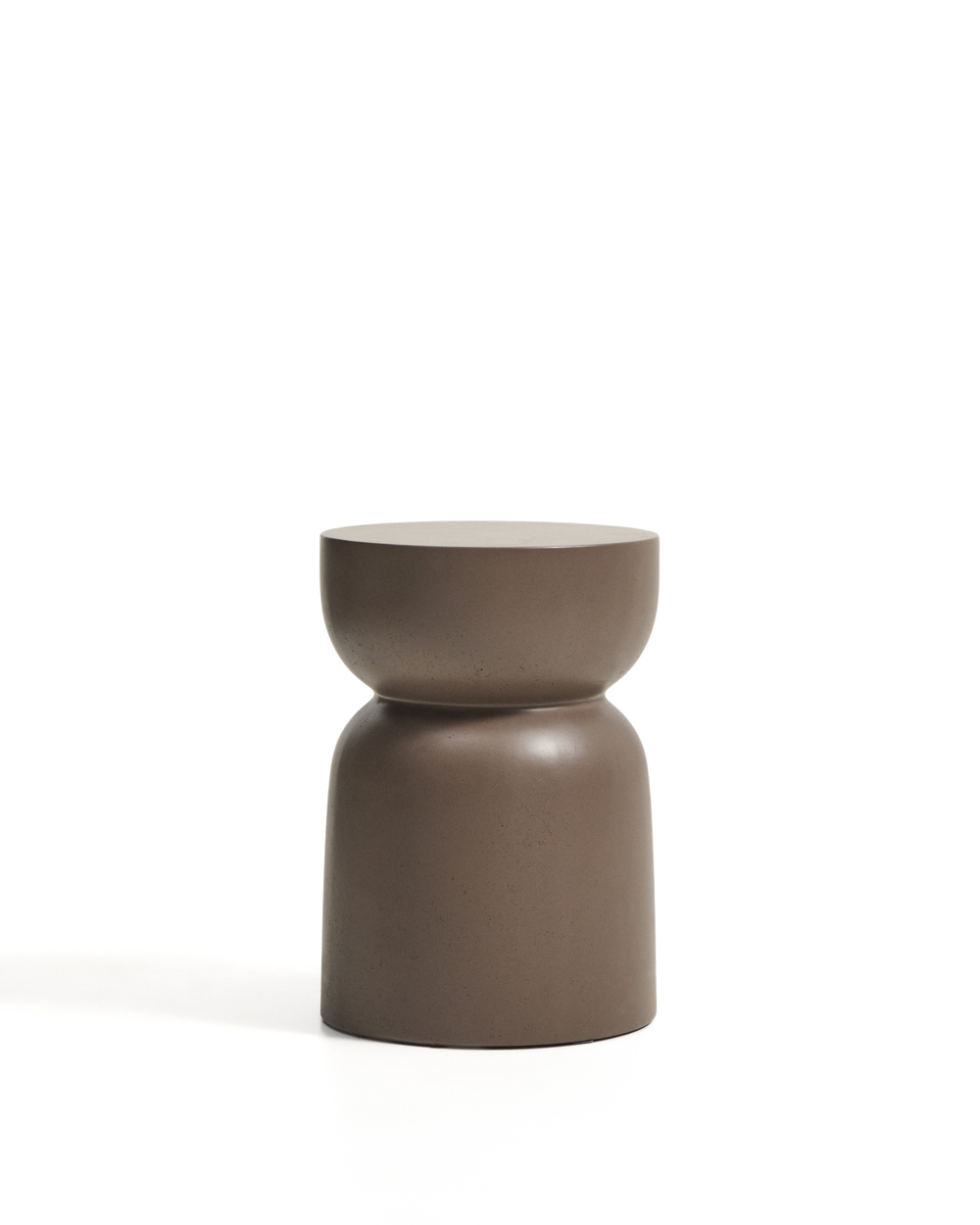 Уличный столик Garbet из коричневого бетона, диаметр 30 см