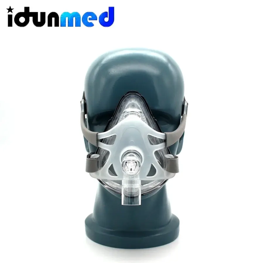 Полнолицевая маска BMC CPAP без лба, Bipap APAP с головным убором, принадлежности для апноэ во сне, аксессуары для дыхания против храпа
