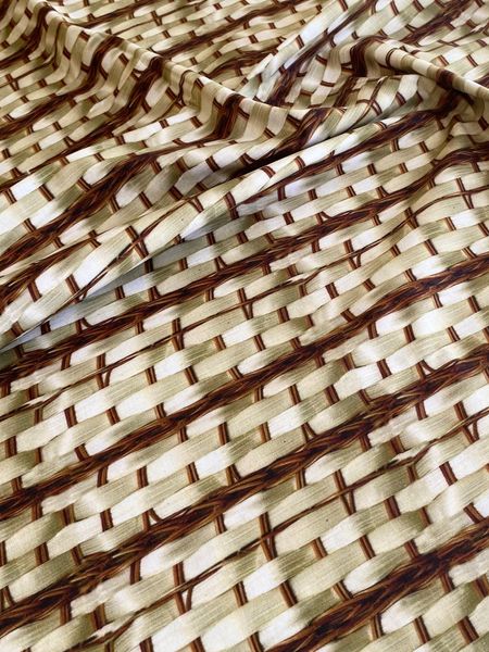 ПЛЕТЕНКА ИМИТАЦИЯ ФАКТУР 100% хлопок Handmade Fabrics 4