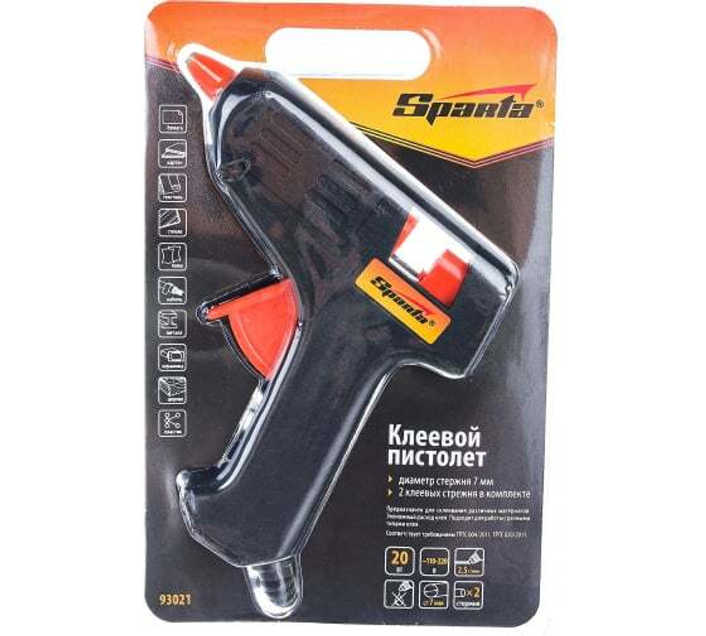 ПИСТОЛЕТ Д/ГЕРМЕТИКА SPARTA 7ММ 20ВТ 93021