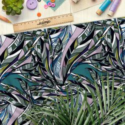 Ткань бязь «серый папоротник» пабло пикассо