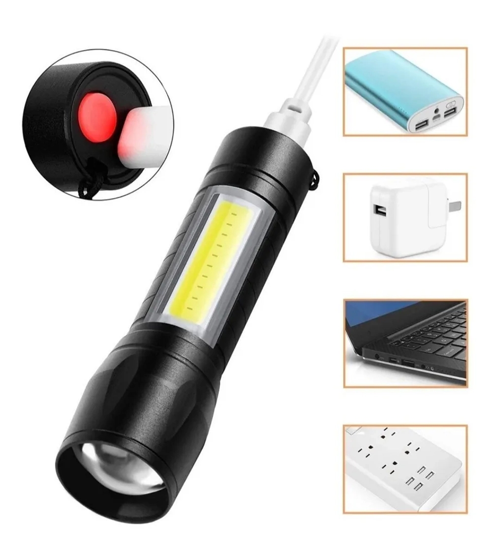 Фонарь в футляре, USB, LED-светодиод