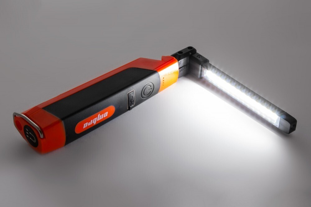 A90061 Фонарь светодиодный аккумуляторный, переносной, складной, со световым пучком 500+200 Лм