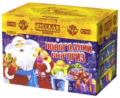Батарея салютов "Новогодний сюрприз" крупный