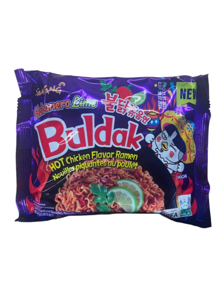 Лапша Samyang Острая курица Хабанеро и Лайм 135 г 5 шт