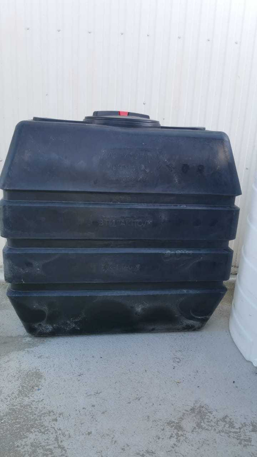 Ёмкость пластиковая пищевая АКПОЛ 1100 л. прямоугольная (138x70x138см;45кг;черный) - арт.555012.3