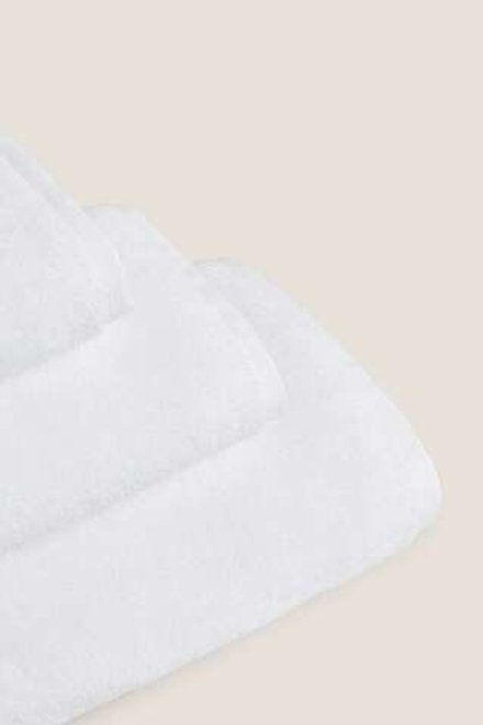 ZARA HOME МЯГКОЕ ХЛОПКОВОЕ ПОЛОТЕНЦЕ, БЕЛЫЙ