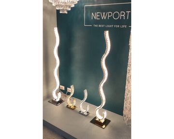 Торшер 42W 3100K-4000K 8240N/FL chrome хром CRYSTAL Newport