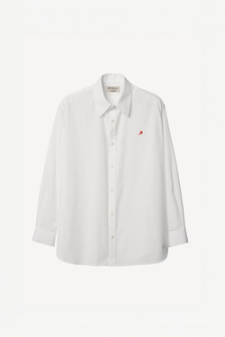 ZARA X WILLY CHAVARRIA ХЛОПЧАТОБУМАЖНАЯ РУБАШКА СВОБОДНОГО КРОЯ, БЕЛЫЙ