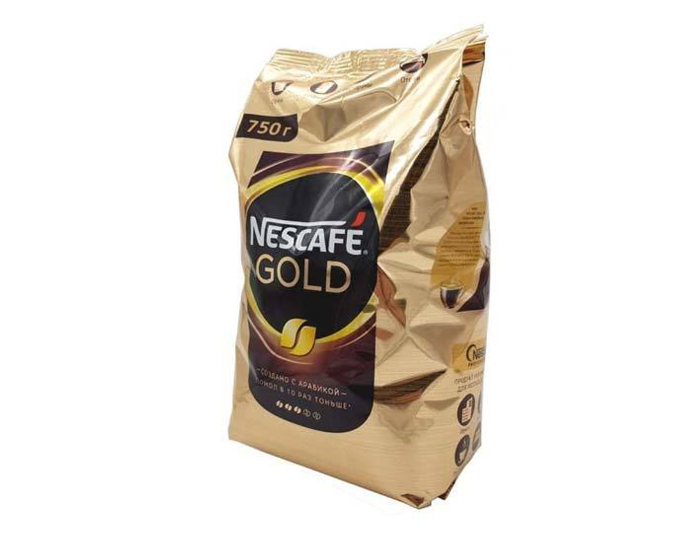 цена кофе растворимый Nescafe Gold, 750 г пакет