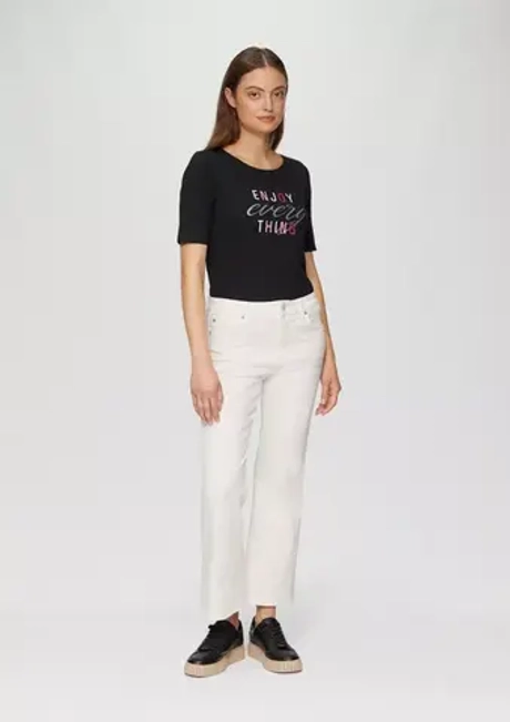 Cropped Jeans / Regular Fit / Mid Rise / Flared Leg