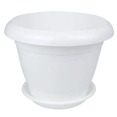 Горшок Фестона, D17, 1,6 л, белый с поддоном