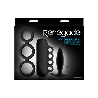 Набор из 3 трех предметов для мужчин Renegade - Men's Pleasure Kit № 1 , черный (Цвет: черный)