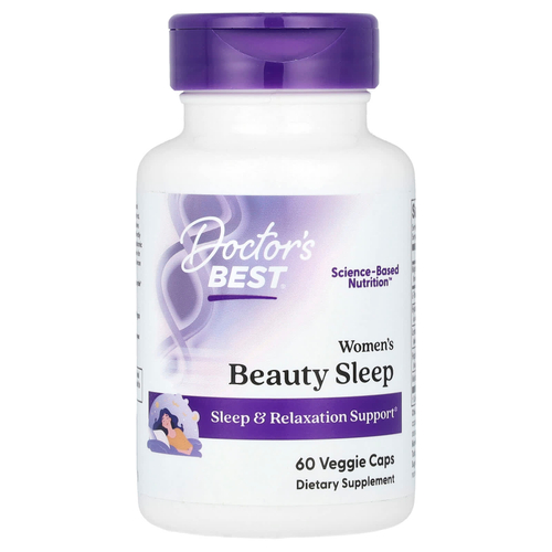 Doctor's Best, Beauty Sleep для женщин, 60 растительных капсул