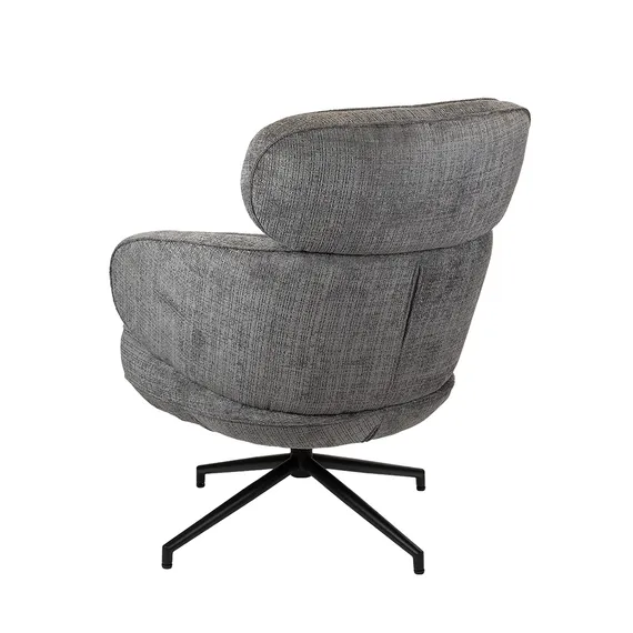 Крутящееся кресло Tuman, серый шенилл