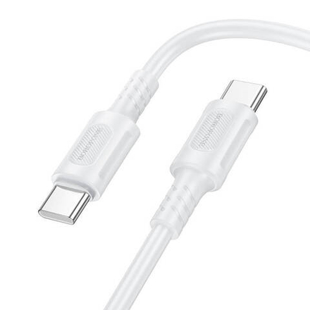 Шнур Type-C--Type-C PD 60W 1-метр 3А белый