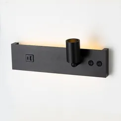 CL704461 Декарт Черный Св-к Настенный с USB